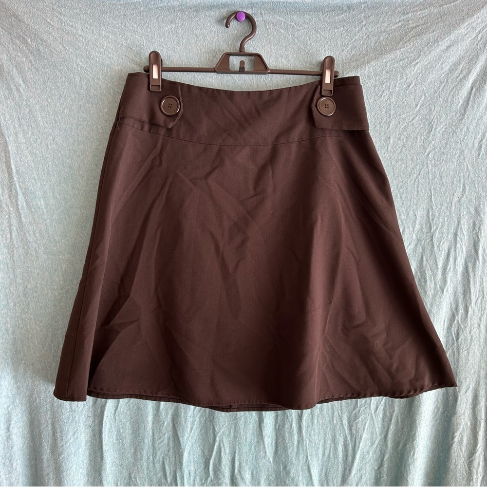 Black Button Skirt